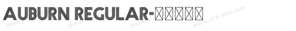 Auburn Regular字体转换